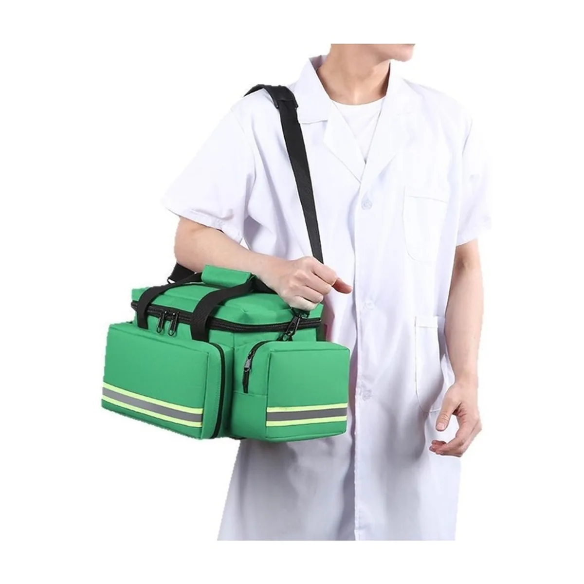 Red/Black/Orange/Royal Blue/Navy Blue/Military Green portable first aid bags detail view 5 - SKU 08824