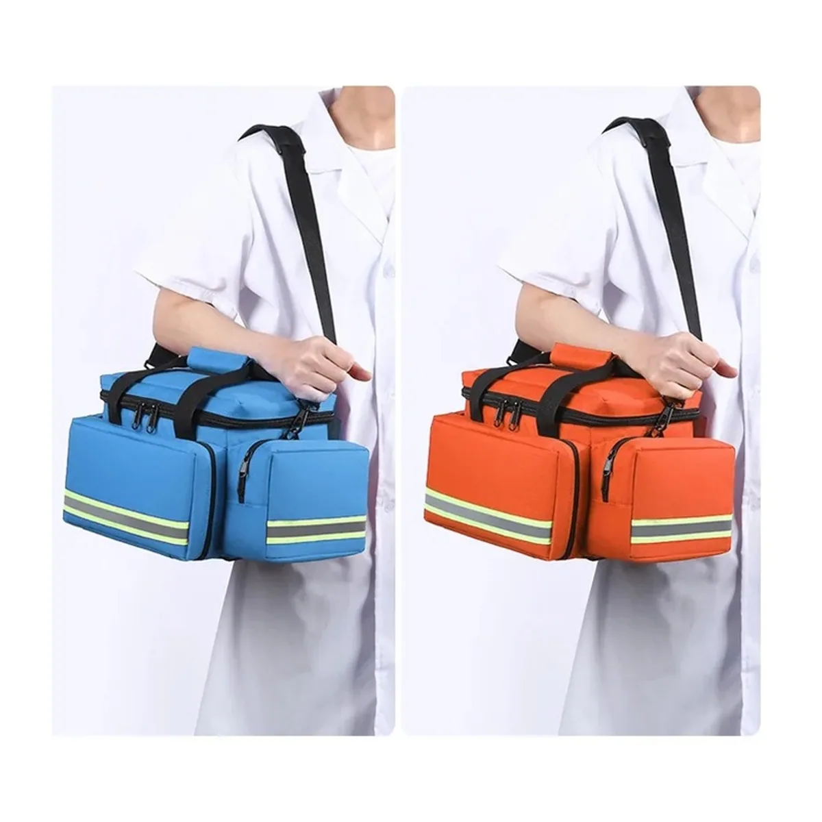 Red/Black/Orange/Royal Blue/Navy Blue/Military Green portable first aid bags detail view 7 - SKU 08824