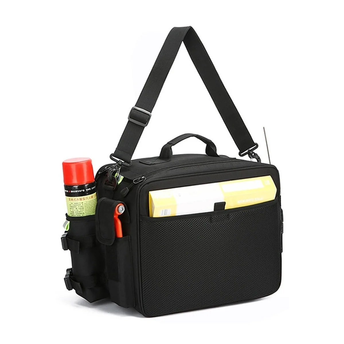 Black/Red/Orange portable first aid bags detail view 4 - SKU 08826