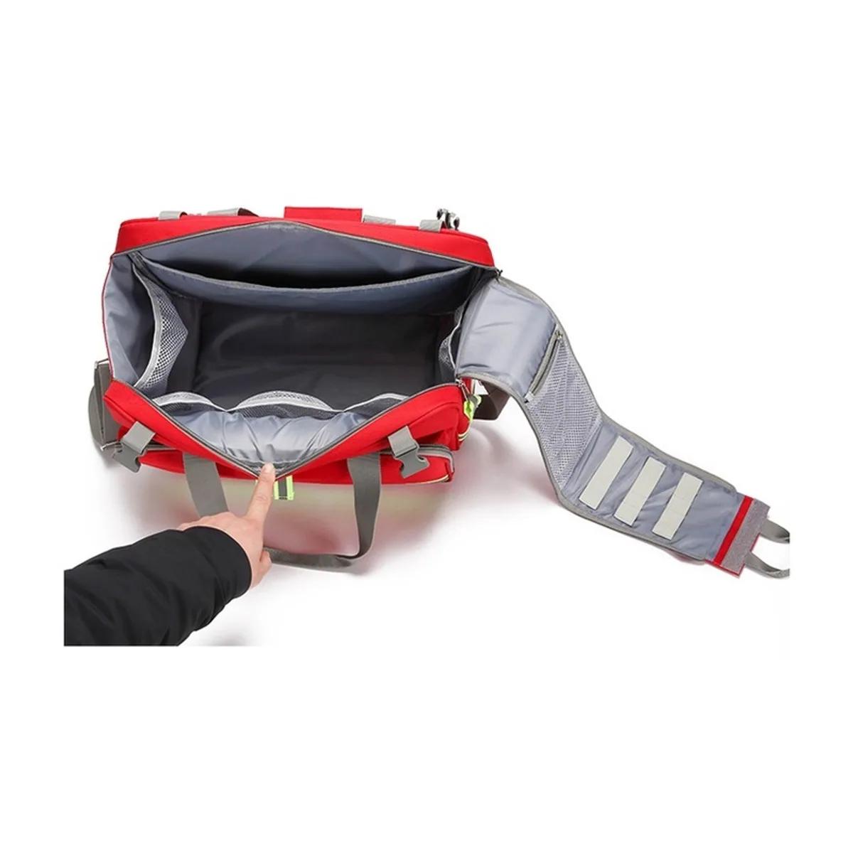 Red portable first aid bags detail view 5 - SKU 08831