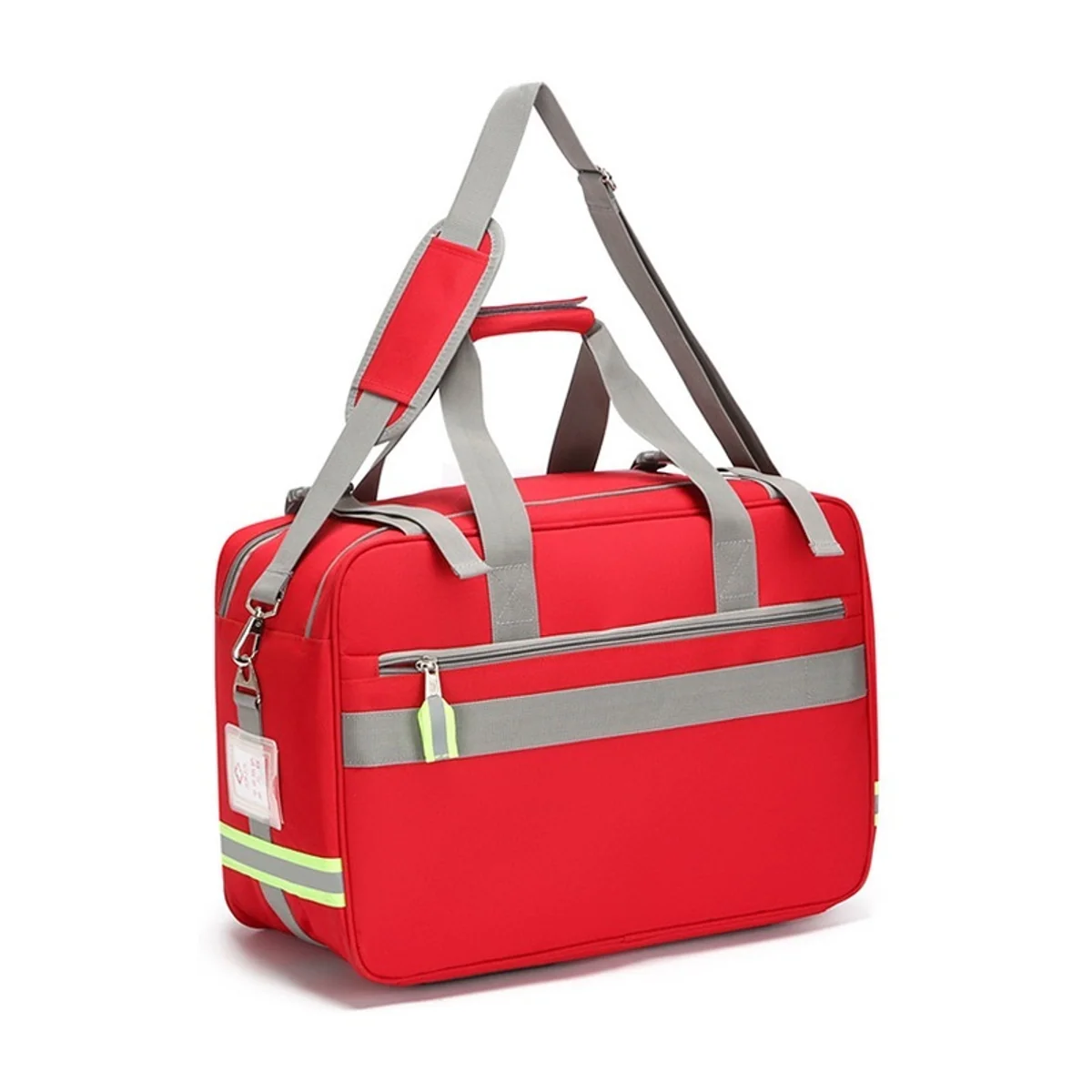 Red portable first aid bags detail view 1 - SKU 08831