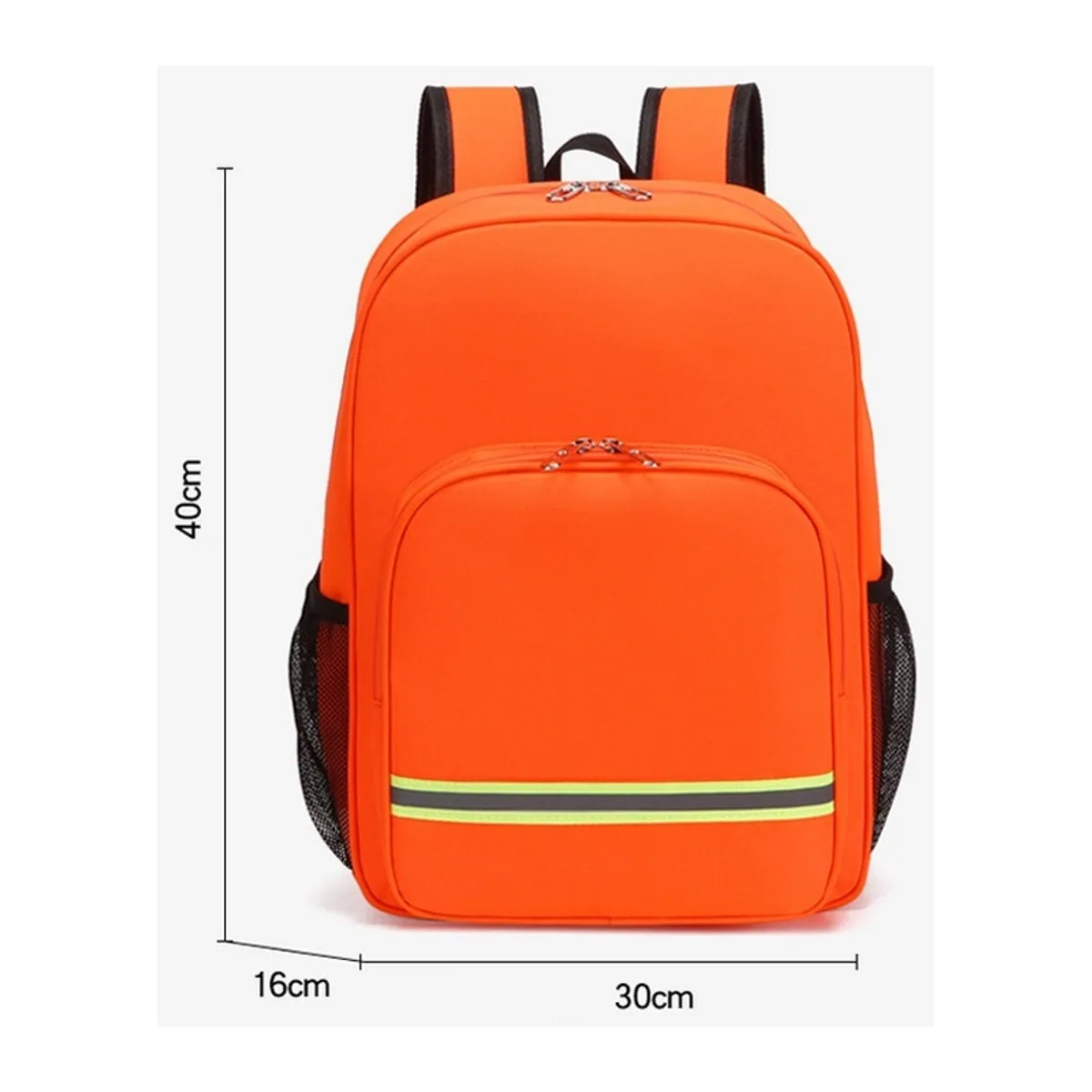 Red/Orange portable first aid bags detail view 1 - SKU 08833