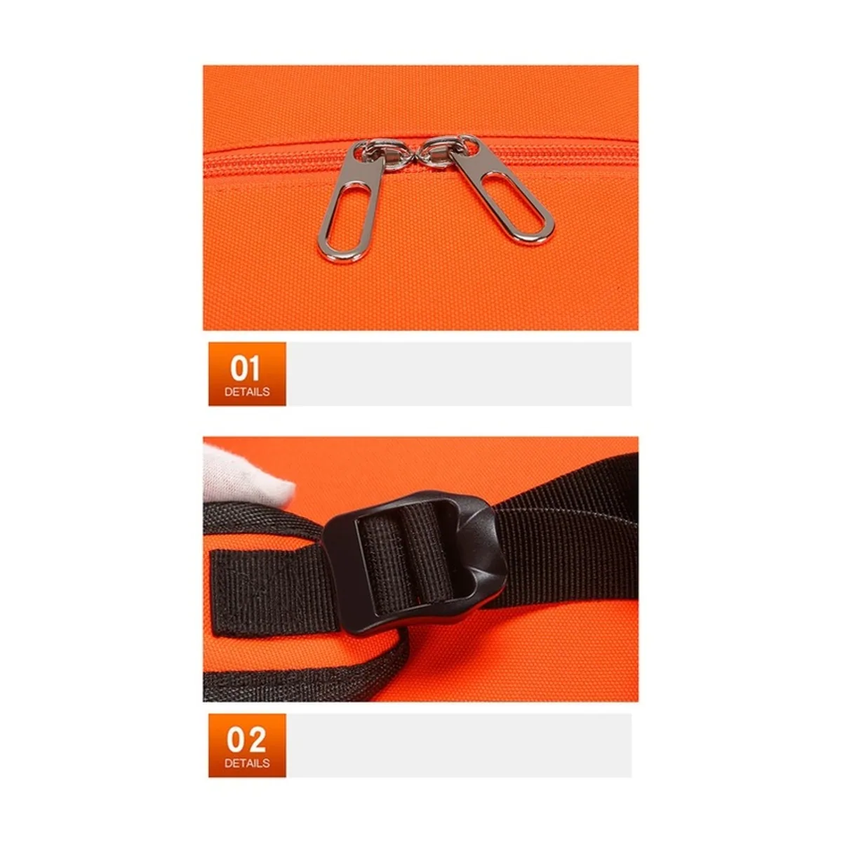 Red/Orange portable first aid bags detail view 6 - SKU 08833