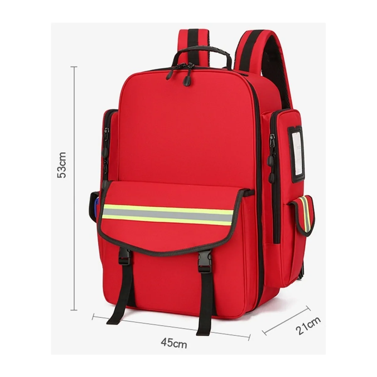 Red/Royal Blue/Military Green portable first aid bags detail view 7 - SKU 08835