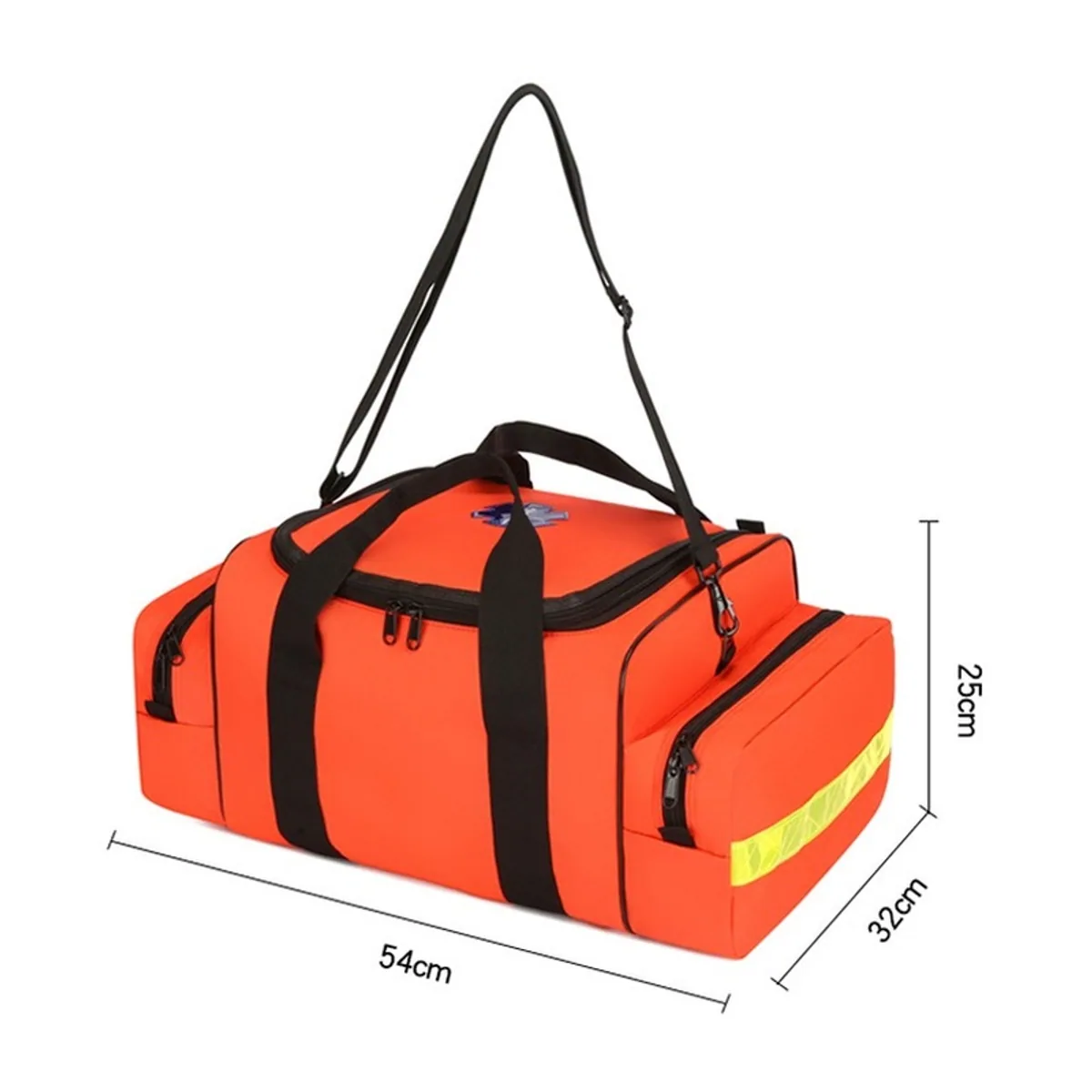 Red/Orange portable first aid bags detail view 3 - SKU 08836
