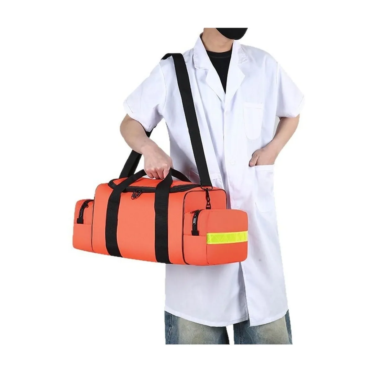Red/Orange portable first aid bags detail view 7 - SKU 08836