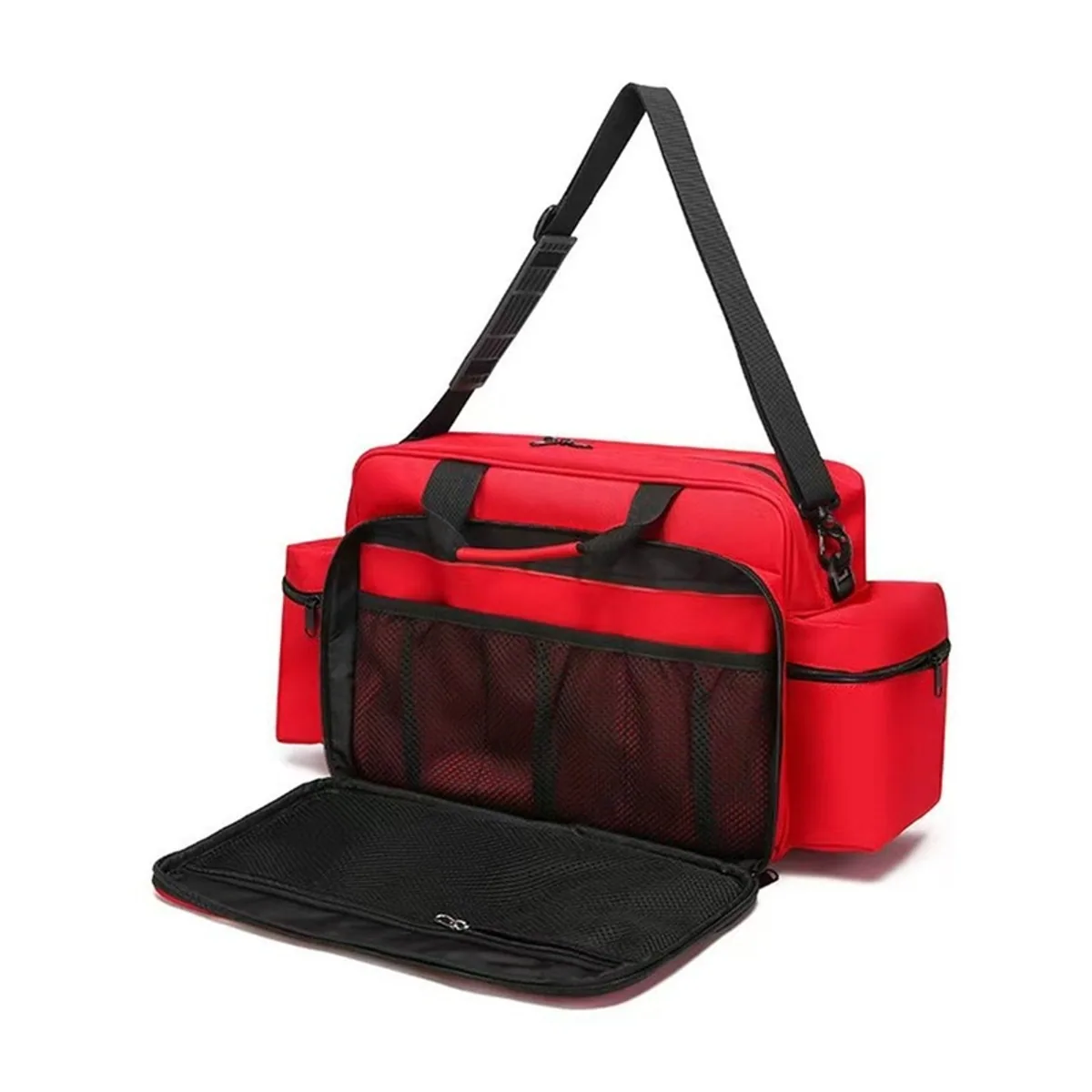 Red/Navy Blue portable first aid bags detail view 1 - SKU 08839
