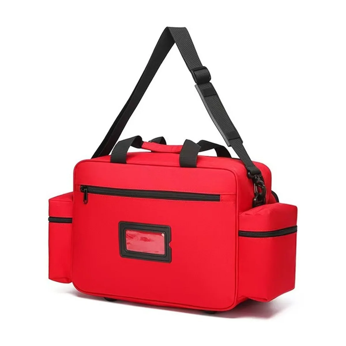 Red/Navy Blue portable first aid bags detail view 2 - SKU 08839