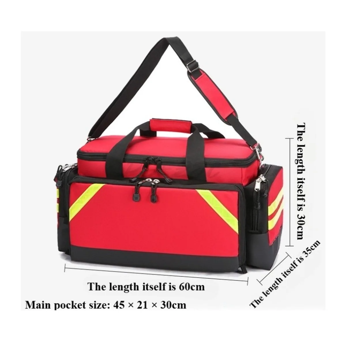 Red/Orange/Royal Blue waterproof pvc rescue bags detail view 6 - SKU 08841