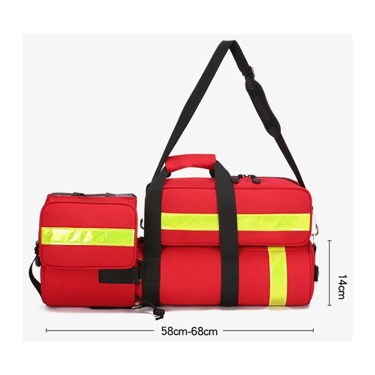 Red/Black/Navy/Orange/Red+hook/Black+hook/Navy+hook/Orange+hook portable first aid bags detail view 1 - SKU 08843