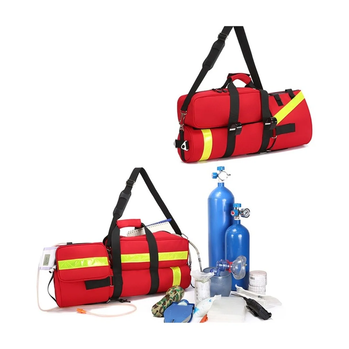 Red/Black/Navy/Orange/Red+hook/Black+hook/Navy+hook/Orange+hook portable first aid bags detail view 4 - SKU 08843