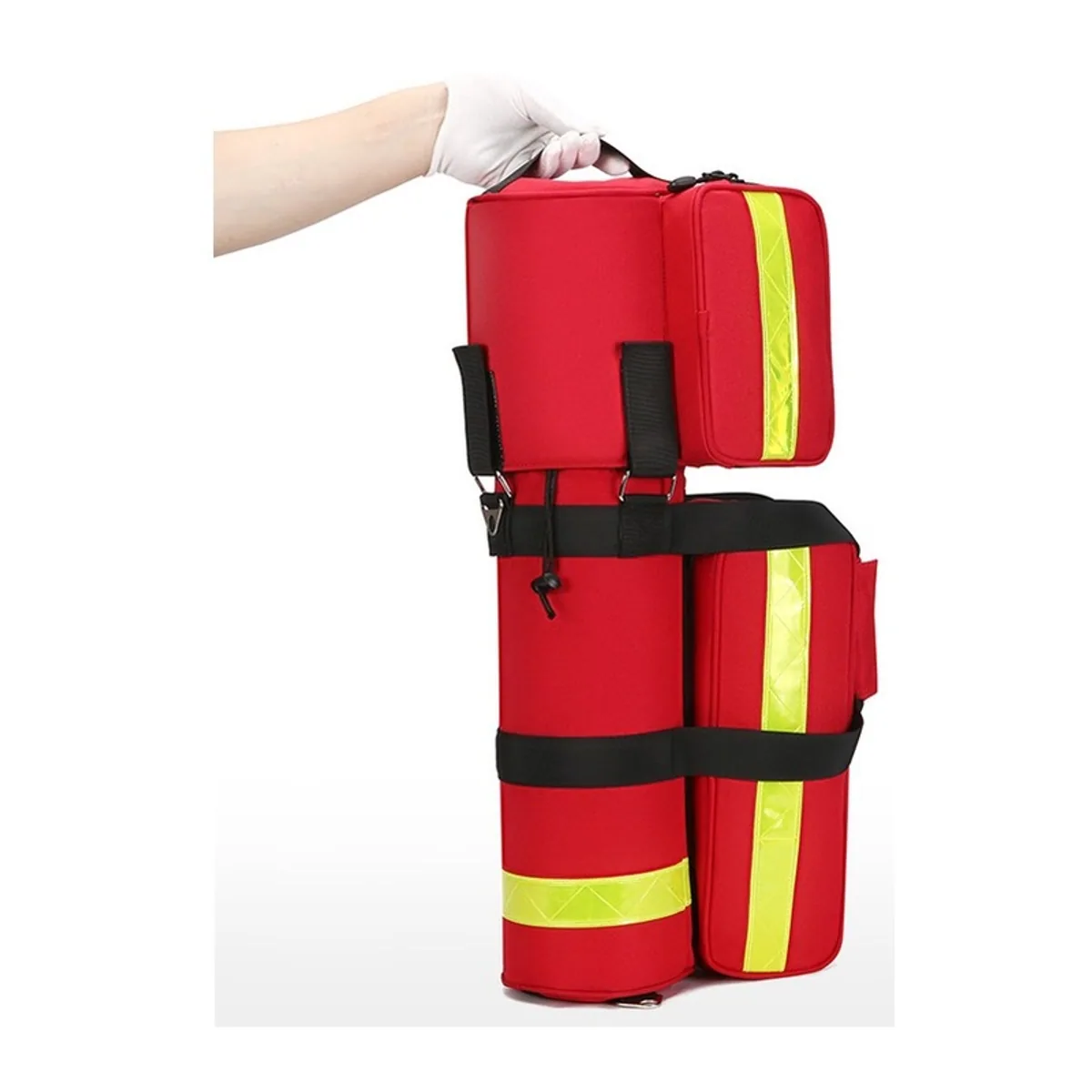 Red/Black/Navy/Orange/Red+hook/Black+hook/Navy+hook/Orange+hook portable first aid bags detail view 7 - SKU 08843