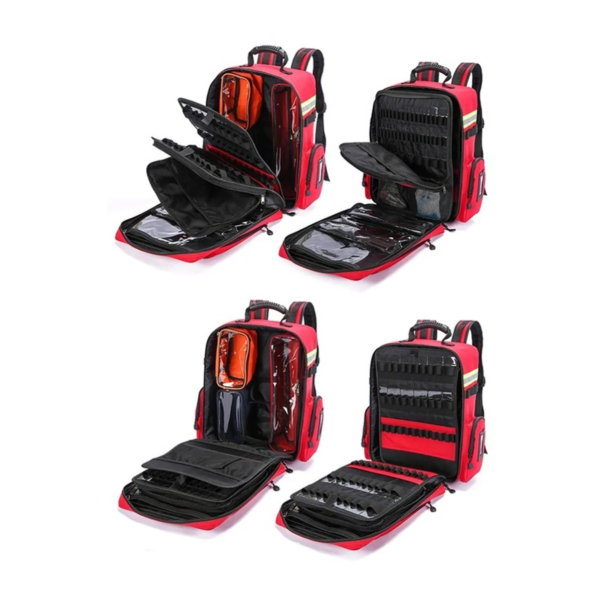 Red/Orange/Navy/Red+staircase/Orange+staircase/Navy+staircase/Red+universal/Orange+universal/Navy+universal portable first aid bags detail view 2 - SKU 08845