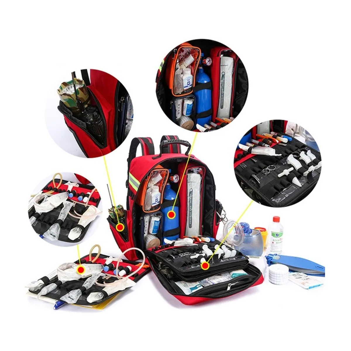 Red/Orange/Navy/Red+staircase/Orange+staircase/Navy+staircase/Red+universal/Orange+universal/Navy+universal portable first aid bags detail view 6 - SKU 08845