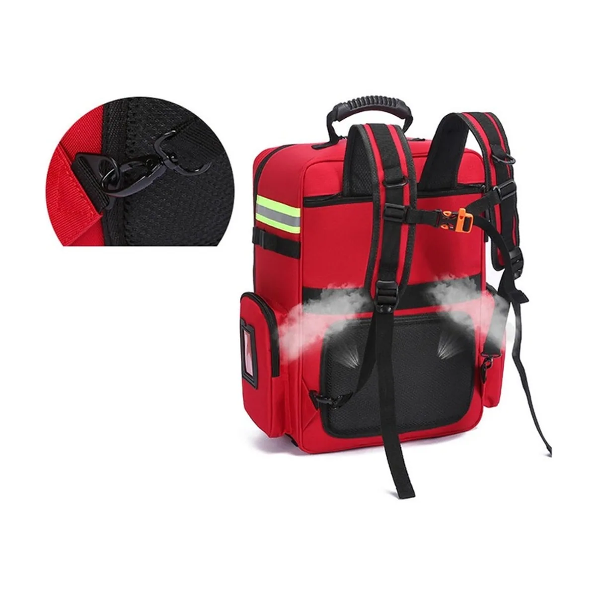 Red/Orange/Navy/Red Staircase/Orange Staircase/Navy Staircase/Red universal/Orange universal/Navy universal trolley rescue bags detail view 7 - SKU 08846