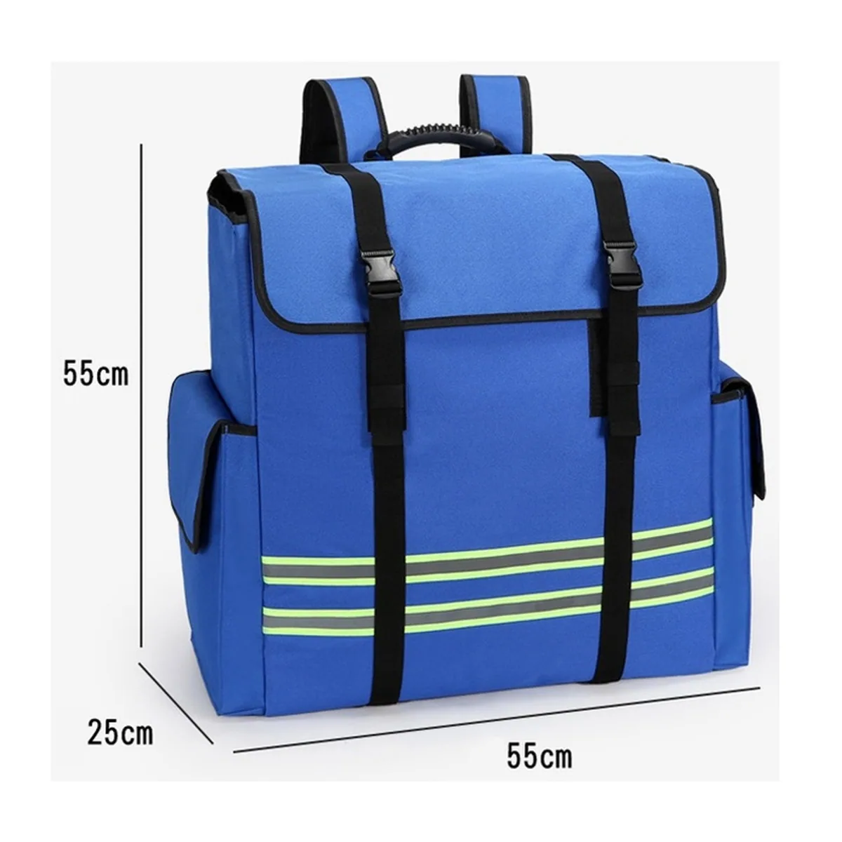 Red/Orange/Royal Blue portable first aid bags detail view 1 - SKU 08850