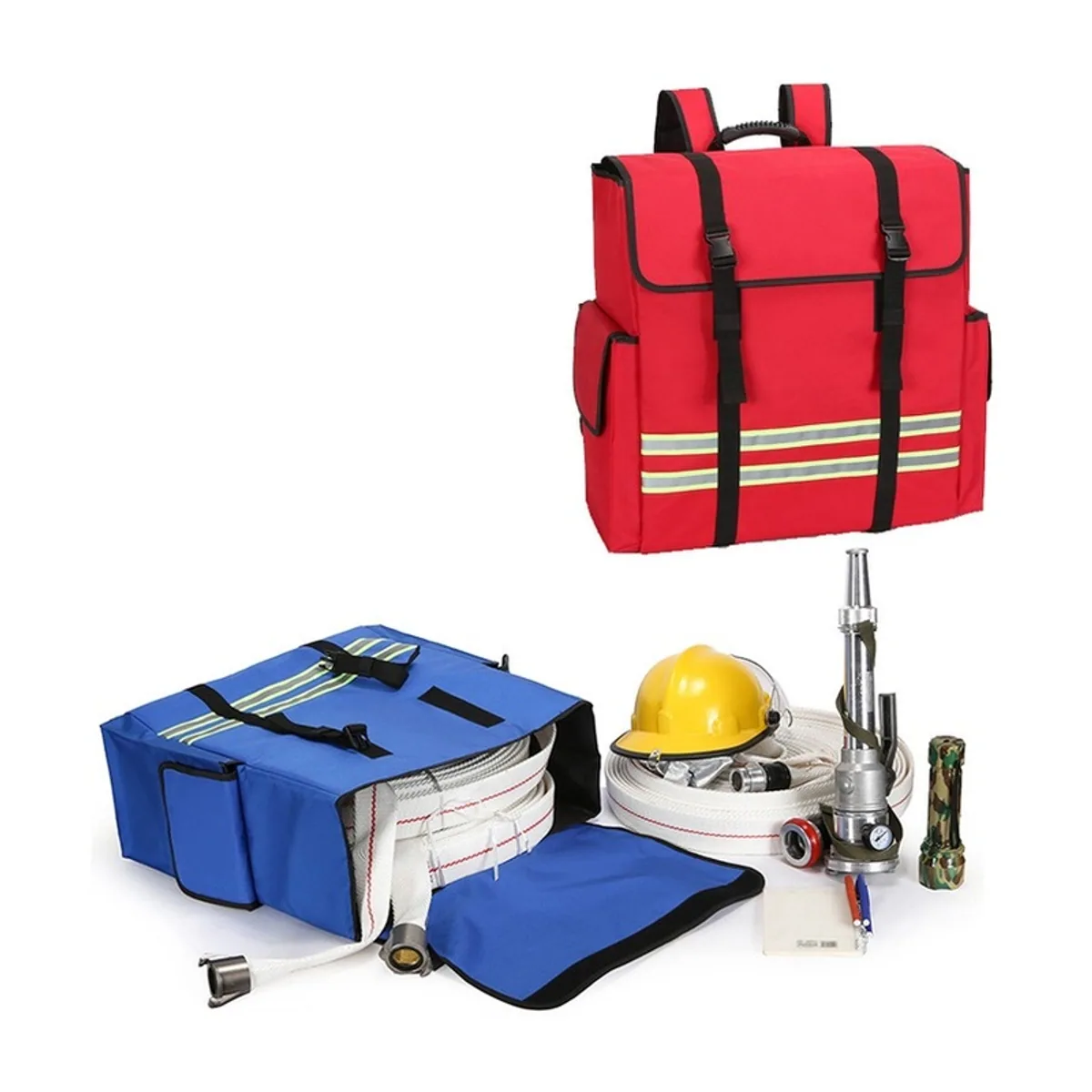 Red/Orange/Royal Blue portable first aid bags detail view 4 - SKU 08850