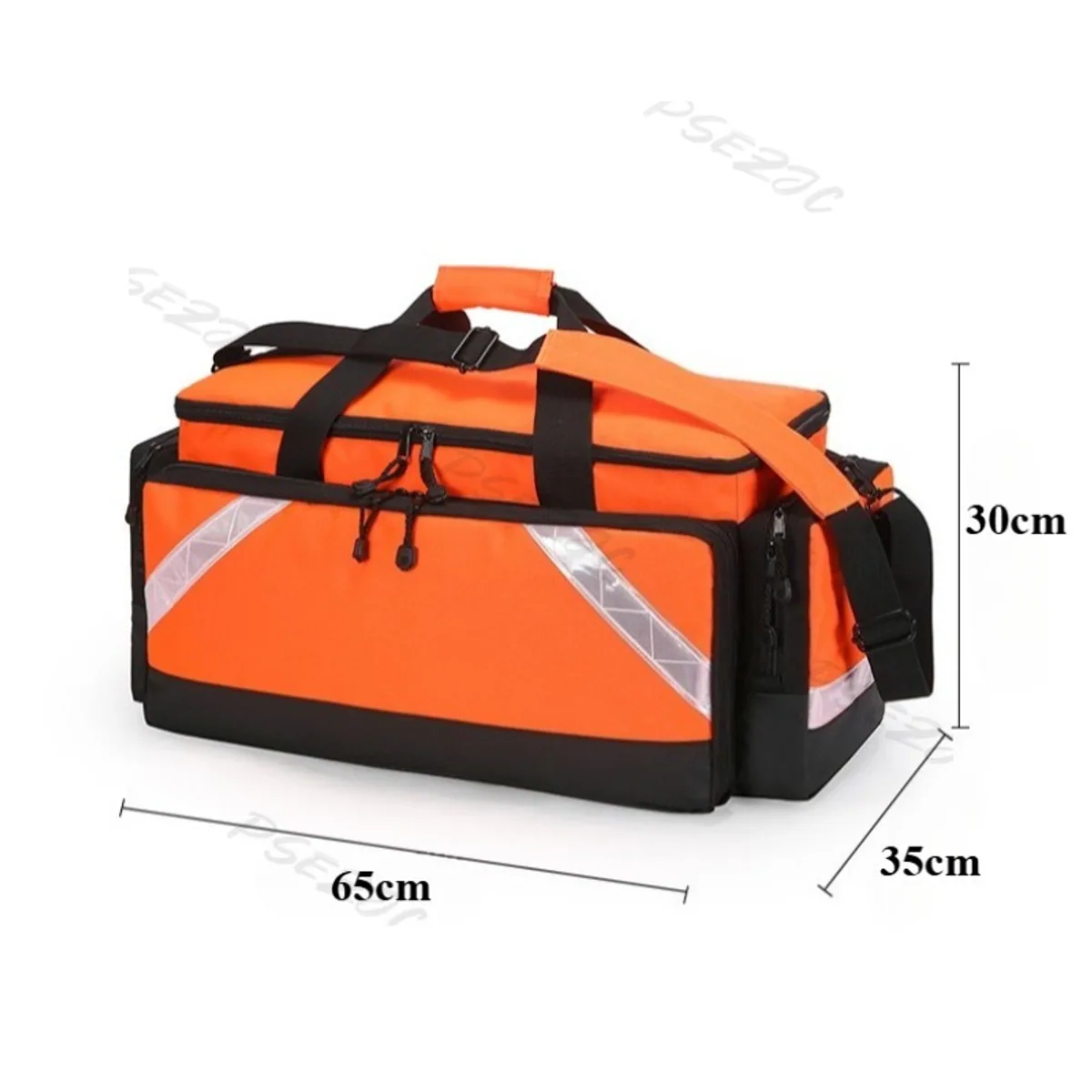 Red/Orange/Royal Blue portable first aid bags detail view 3 - SKU 08851