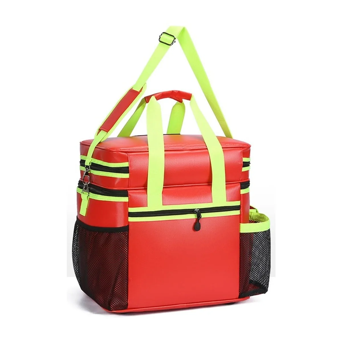 Red/Royal Blue waterproof pvc rescue bags detail view 3 - SKU 08856