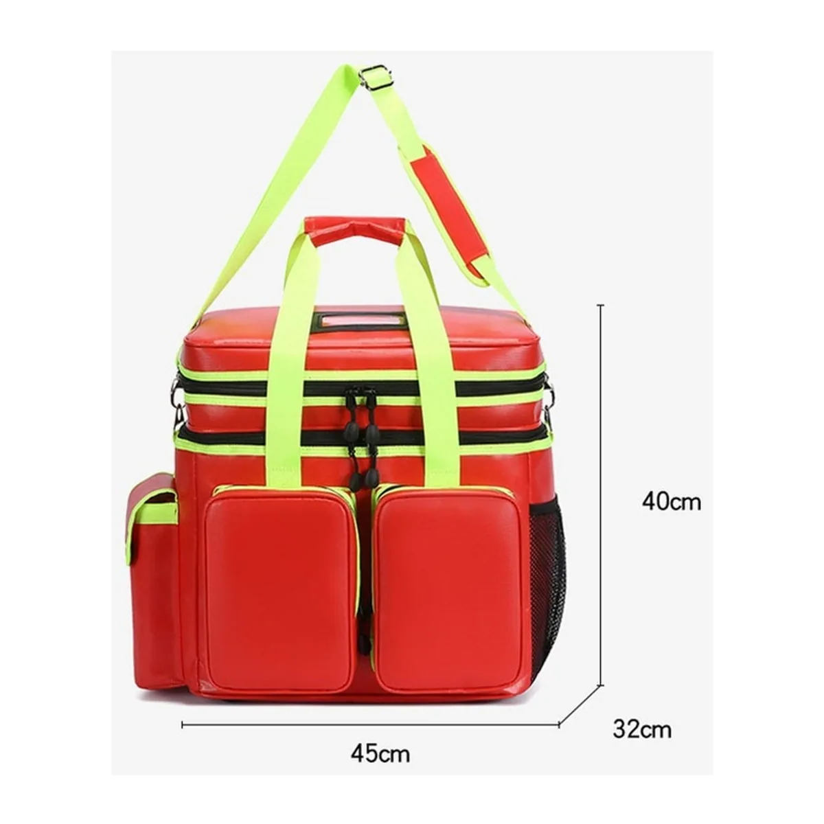 Red/Royal Blue waterproof pvc rescue bags detail view 6 - SKU 08856