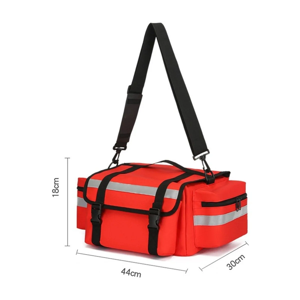 Red/Orange/Blue/Greeen portable first aid bags detail view 1 - SKU 08860