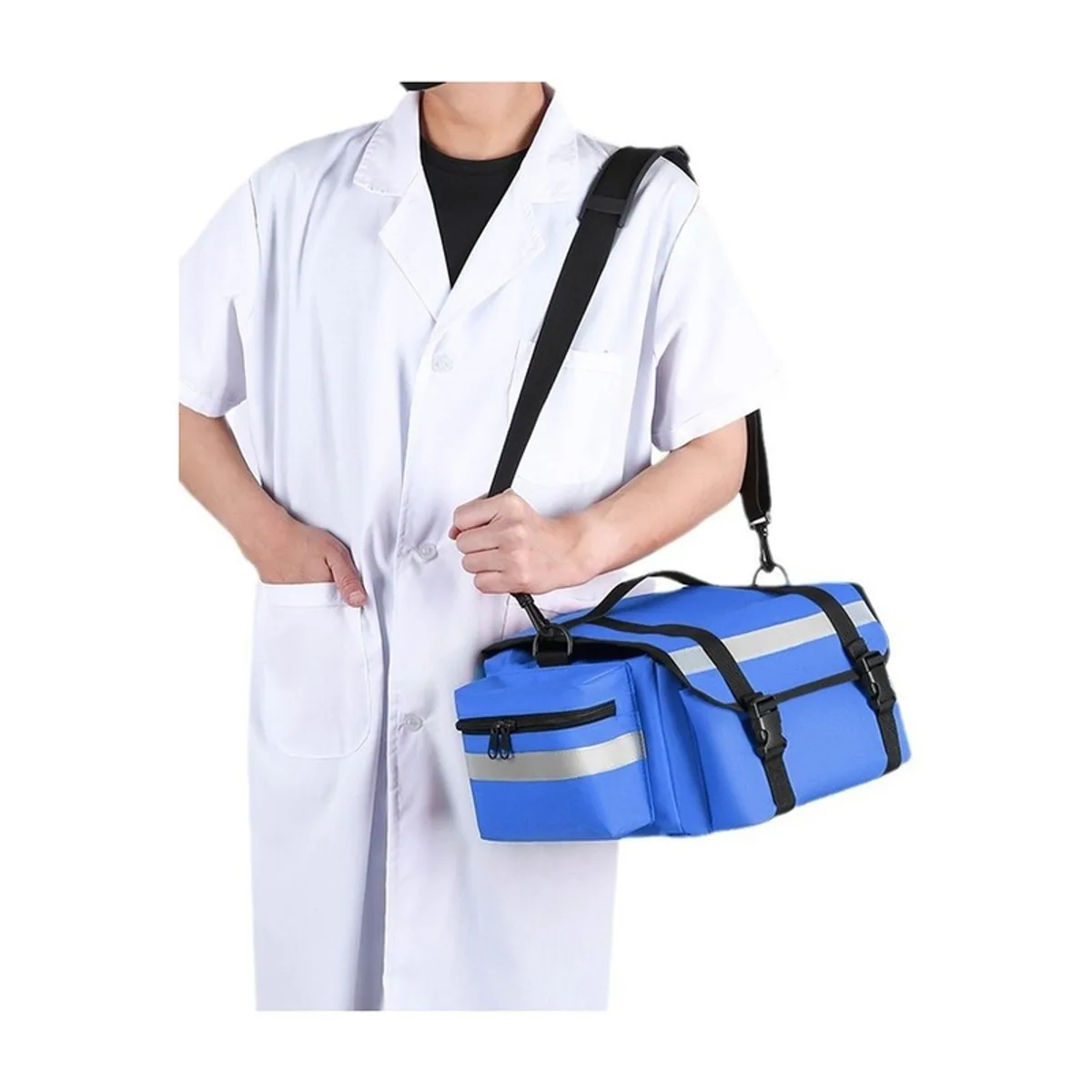 Red/Orange/Blue/Greeen portable first aid bags detail view 6 - SKU 08860