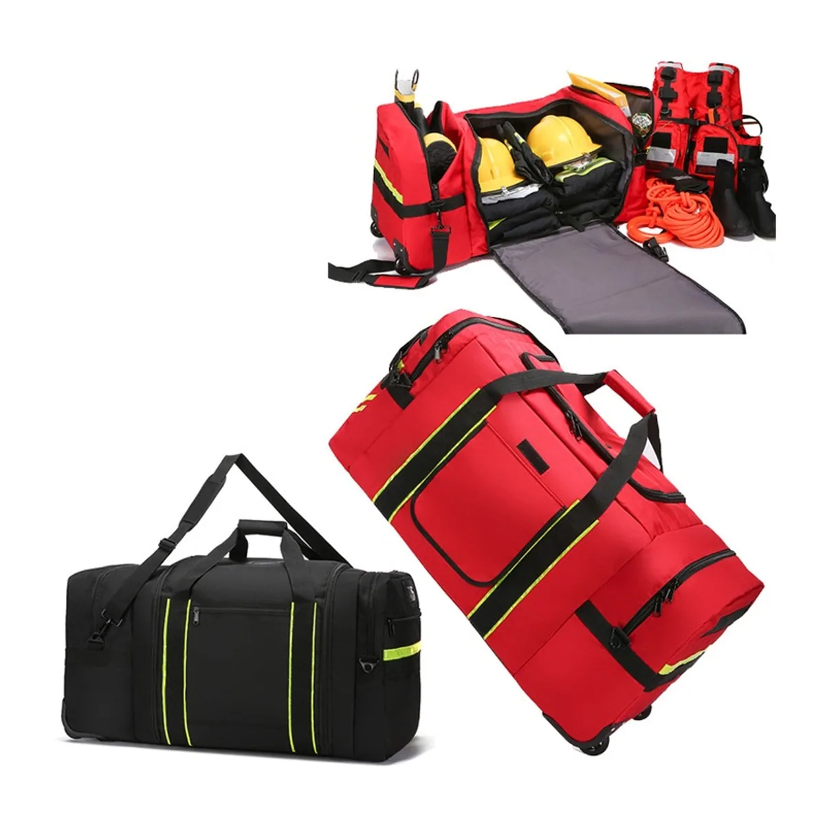 Red/Blue/Orange/Black/Red+wheels/Blue+wheels/Orange+wheels/Black+wheels/Red+pullrod/Blue+pullrod/Orange+pullrod/Black+pullrod portable first aid bags detail view 2 - SKU 08861