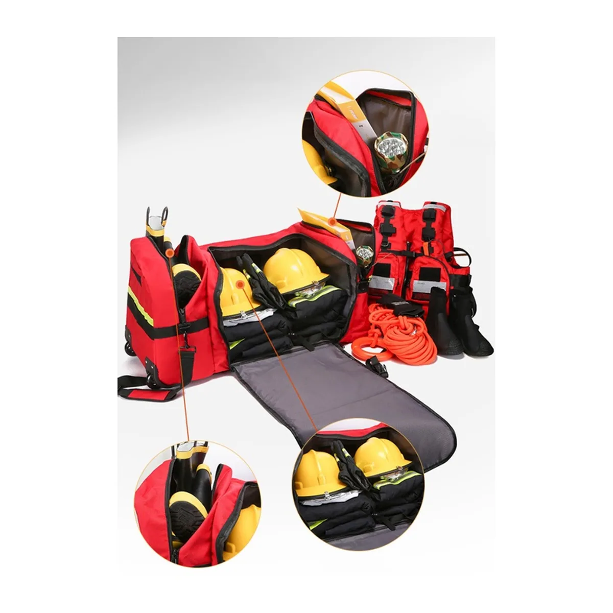 Red/Blue/Orange/Black/Red+wheels/Blue+wheels/Orange+wheels/Black+wheels/Red+pullrod/Blue+pullrod/Orange+pullrod/Black+pullrod portable first aid bags detail view 4 - SKU 08861