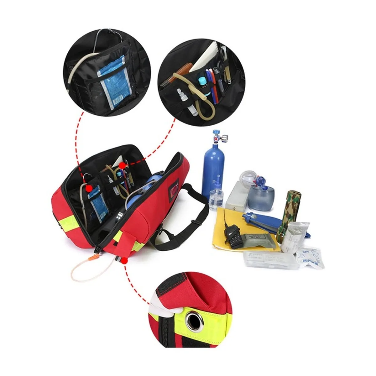 Red，Orange/Blue waterproof pvc rescue bags detail view 1 - SKU 08862