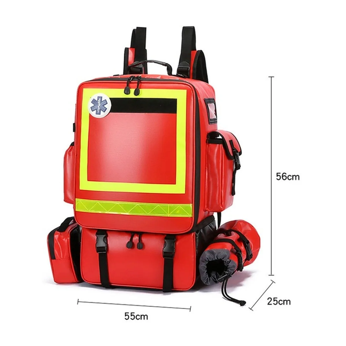 Red/Royal Blue waterproof pvc rescue bags detail view 4 - SKU 08863