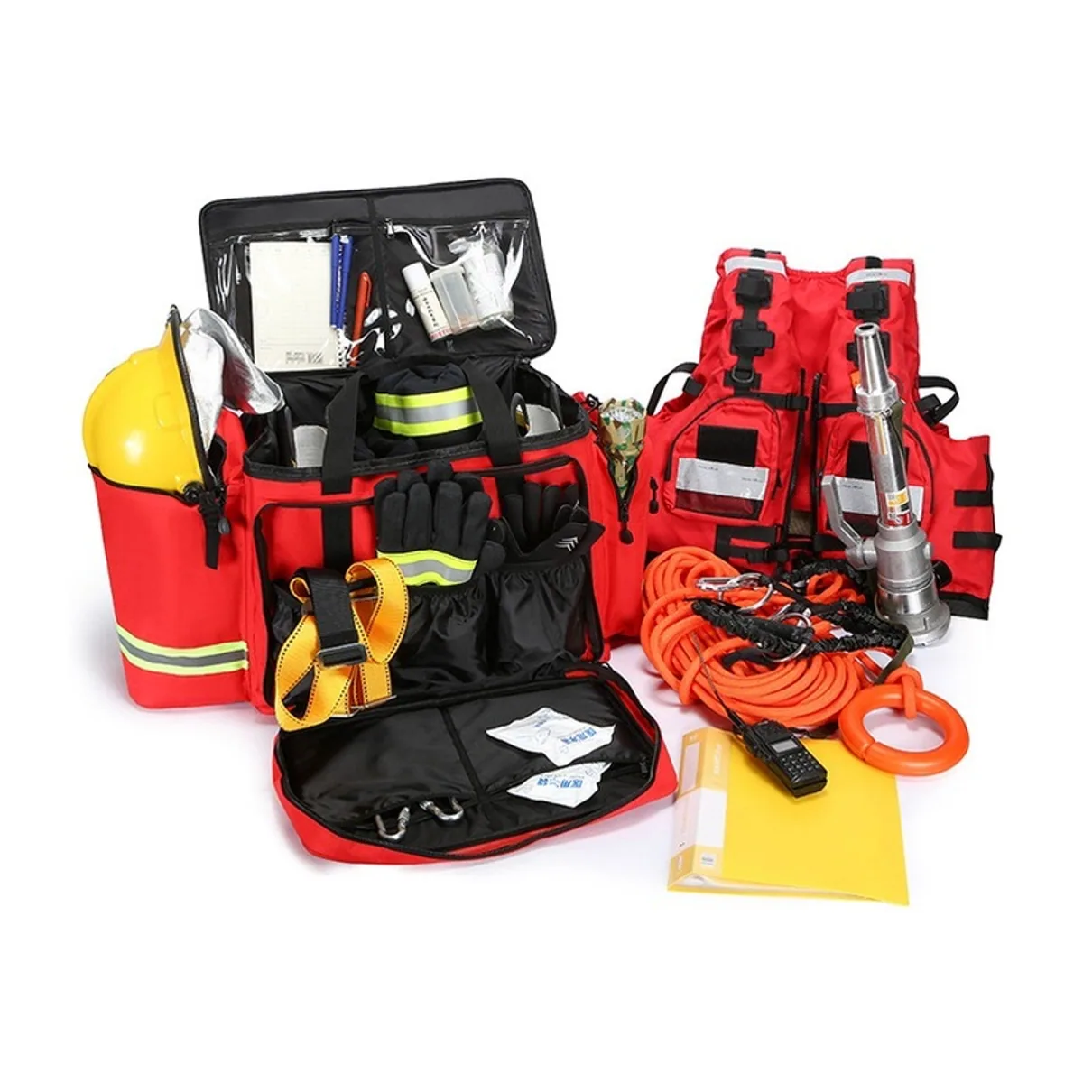Red portable first aid bags detail view 4 - SKU 08865