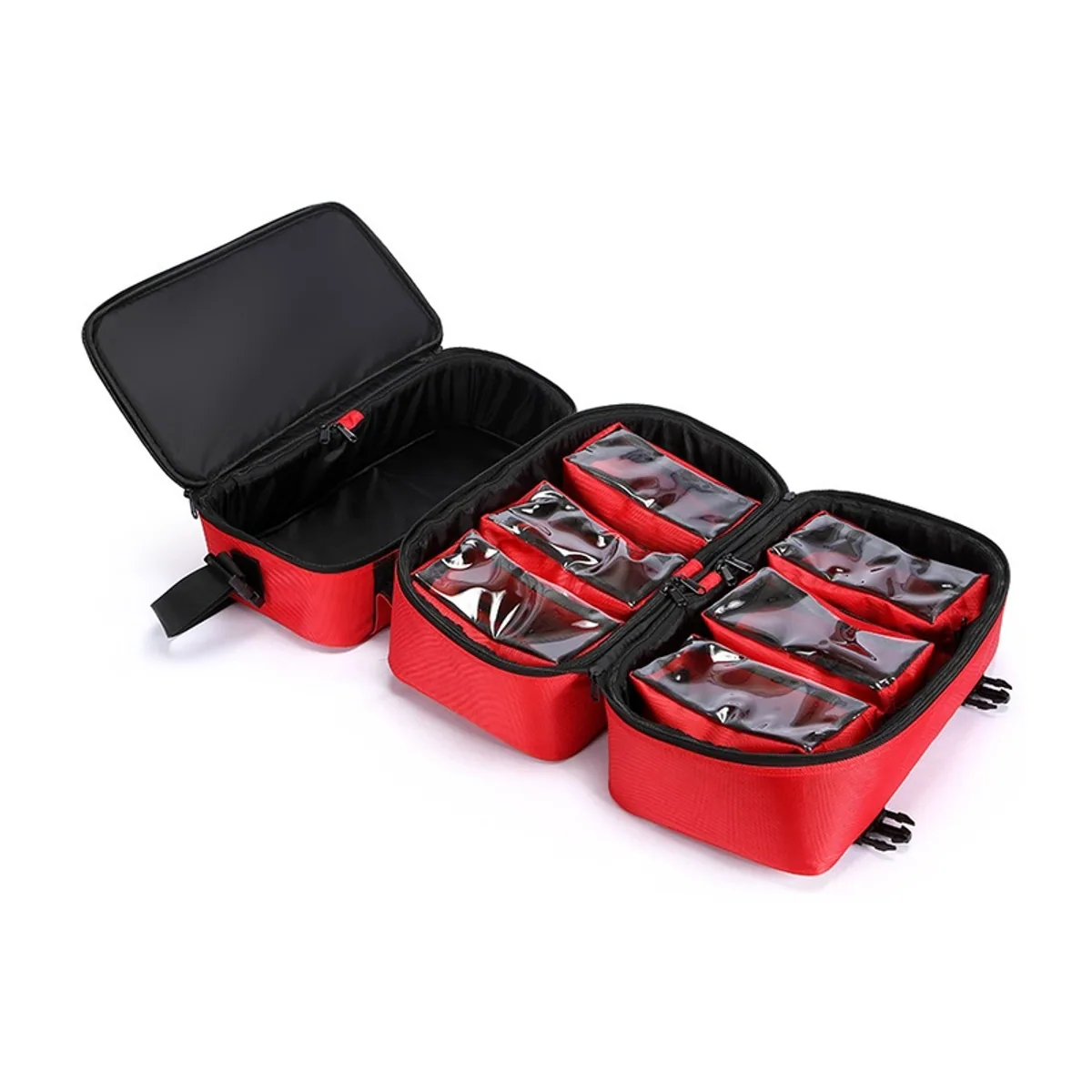 Red，Orange/Blue portable first aid bags detail view 1 - SKU 08870