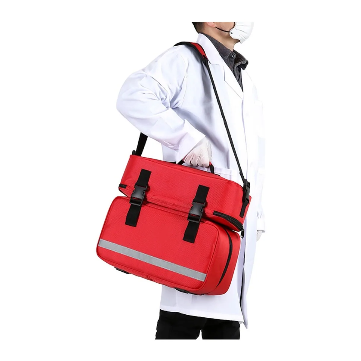 Red，Orange/Blue portable first aid bags detail view 5 - SKU 08870