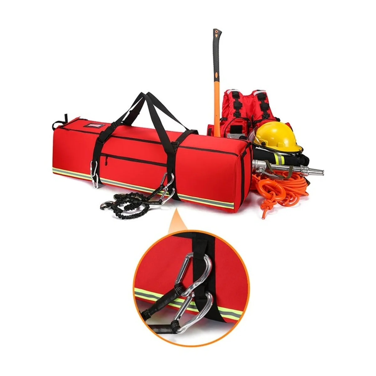 Red/Orange/Royal Blue/Black/Khaki waterproof pvc rescue bags detail view 1 - SKU 08880