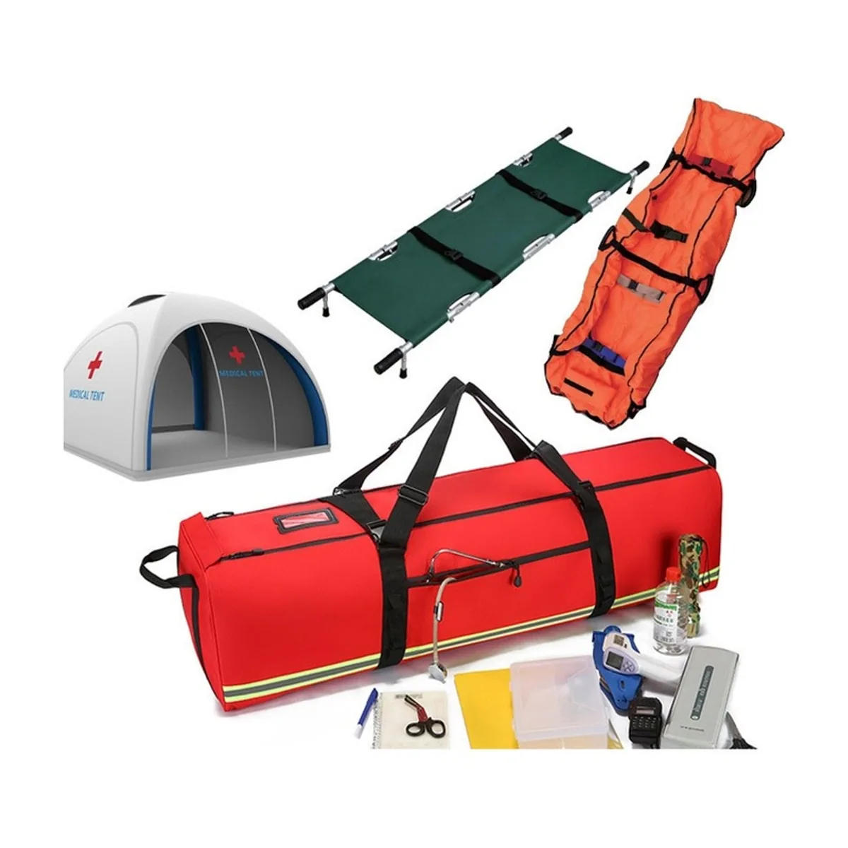 Red/Orange/Royal Blue/Black/Khaki waterproof pvc rescue bags detail view 4 - SKU 08880