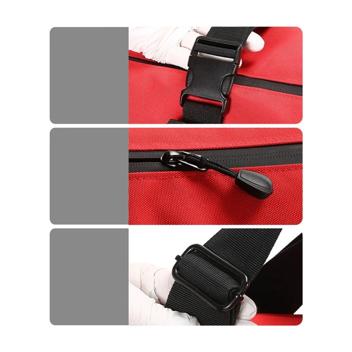 Red/Orange/Royal Blue/Black/Khaki waterproof pvc rescue bags detail view 5 - SKU 08880