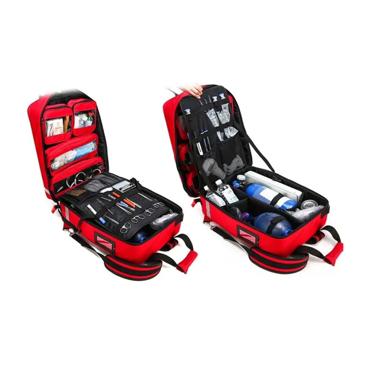 Red/Navy/Navy+Trolley/Green+Trolley/Red+Trolley trolley rescue bags detail view 2 - SKU 09902