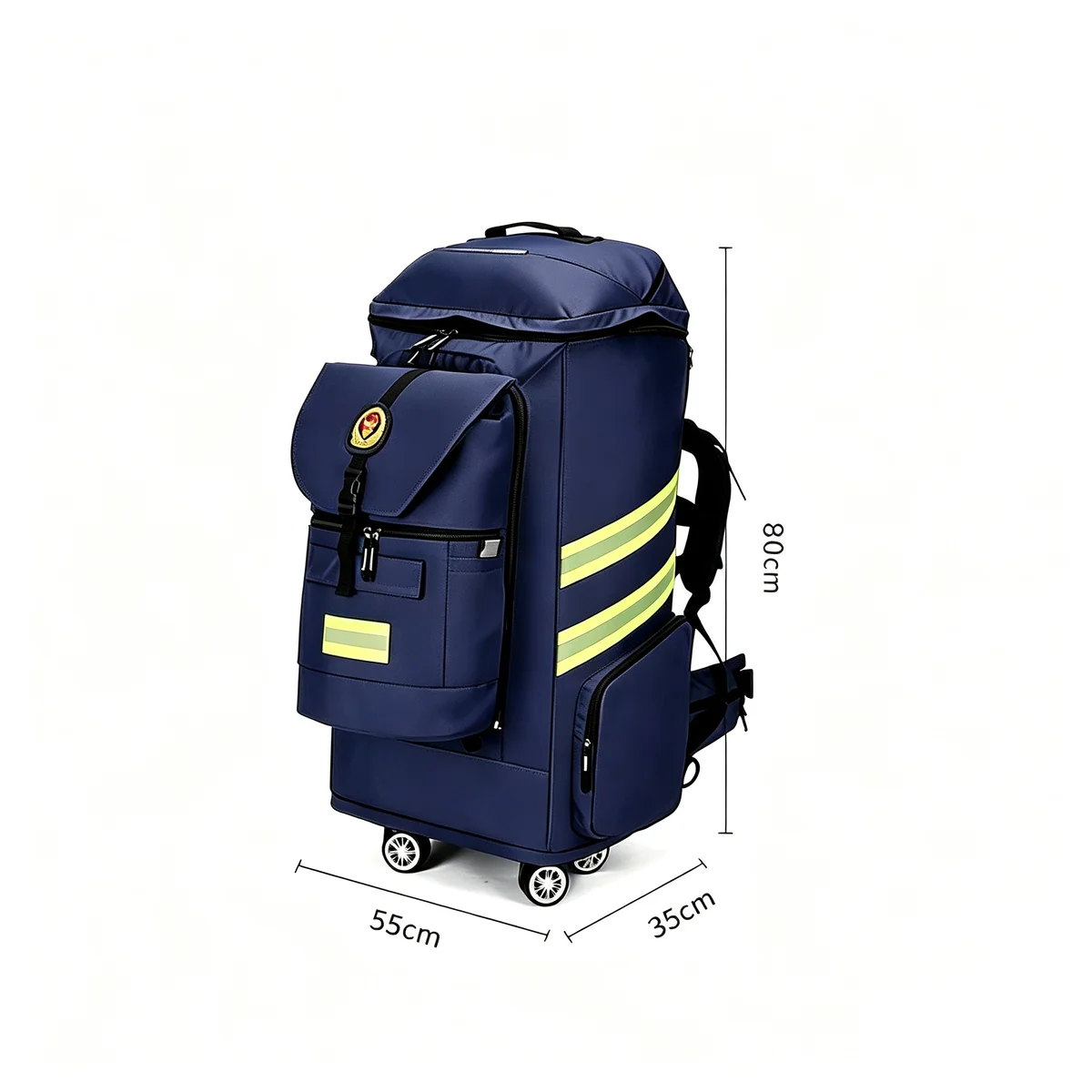 Red/Orange/Navy Blue trolley rescue bags detail view 1 - SKU 09905