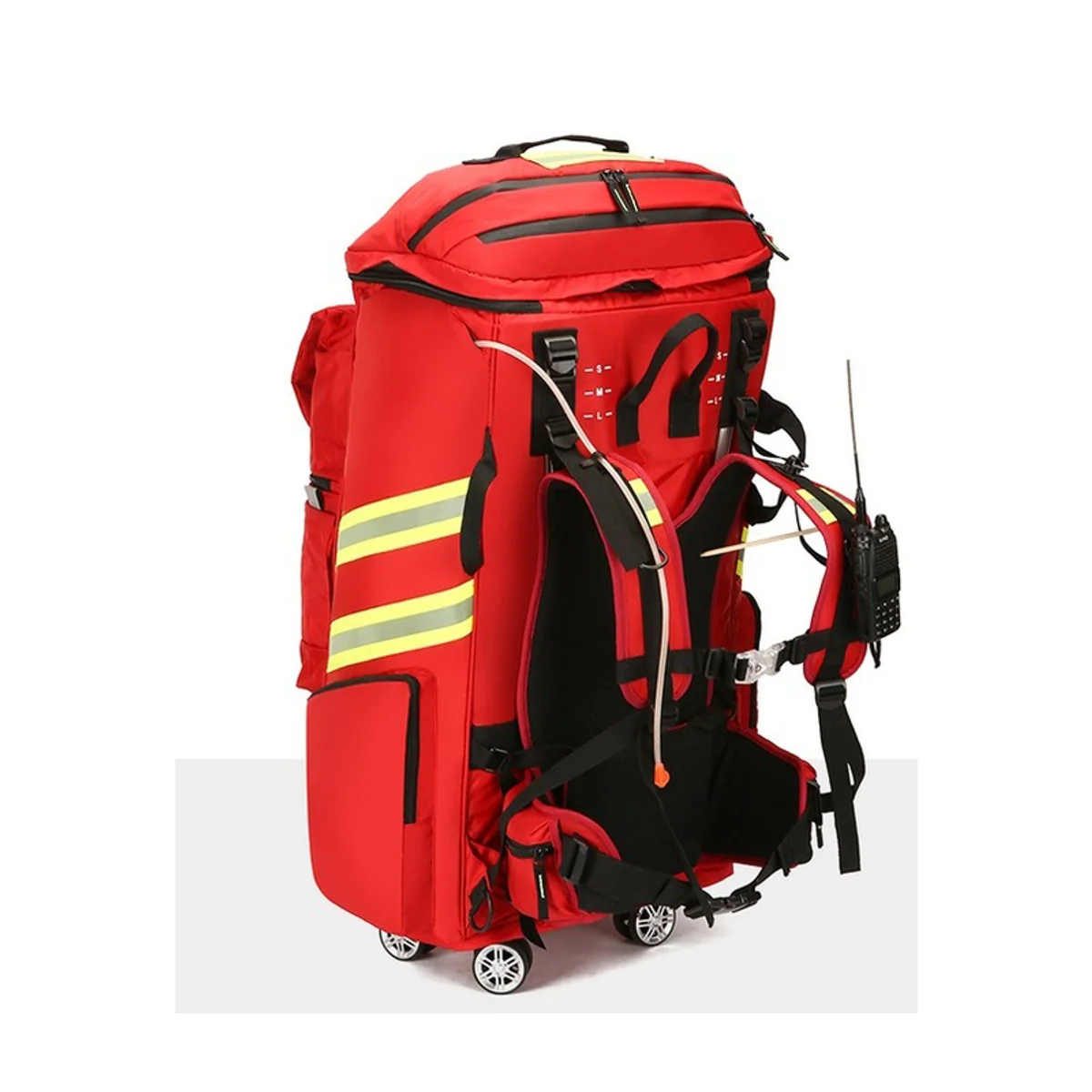 Red/Orange/Navy Blue trolley rescue bags detail view 4 - SKU 09905
