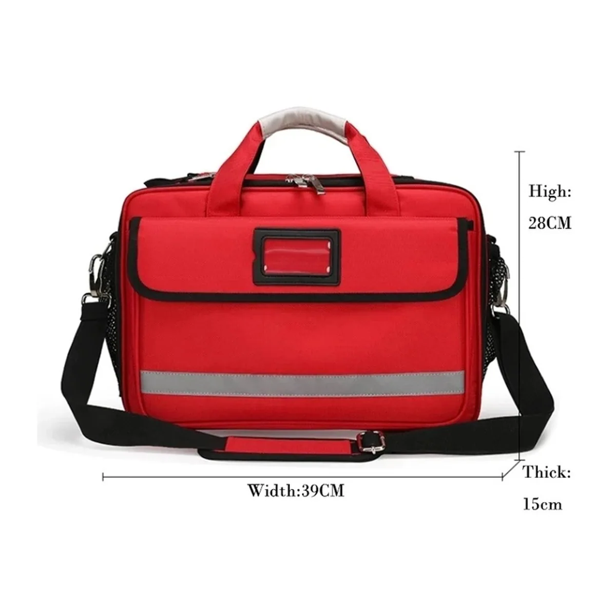Red/Orange/Black/Royal Blue medical emergency backpacks detail view 4 - SKU 09906