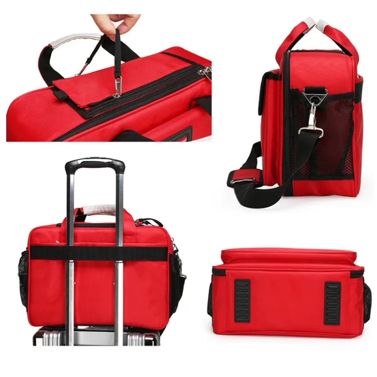 Red/Orange/Black/Royal Blue medical emergency backpacks detail view 7 - SKU 09906