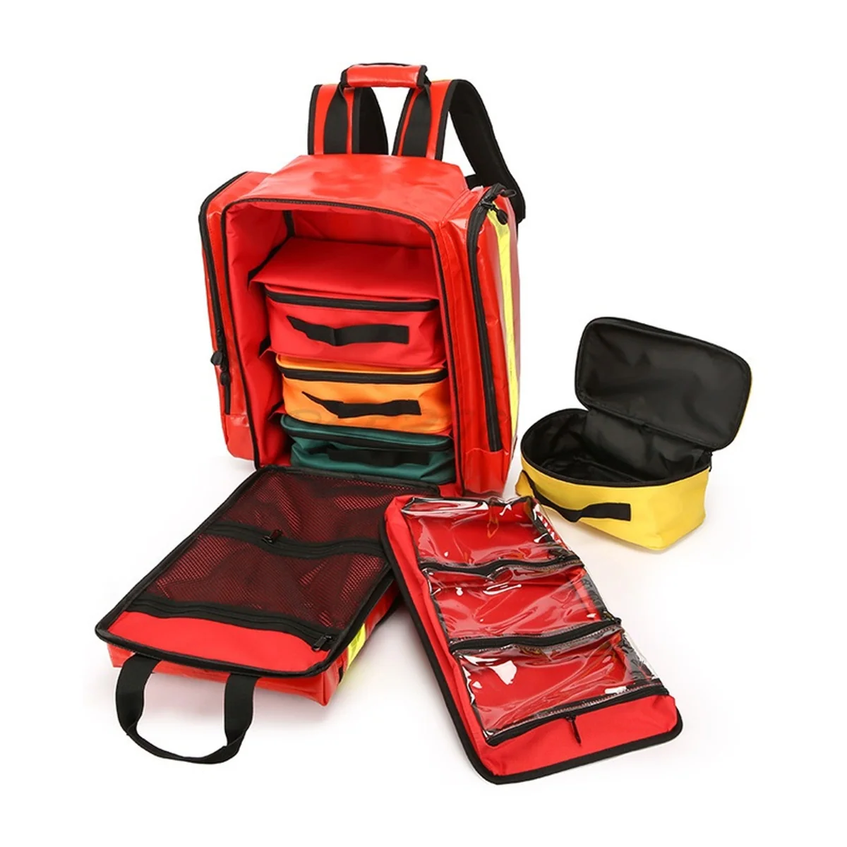 Red waterproof pvc rescue bags detail view 1 - SKU 09908PVC