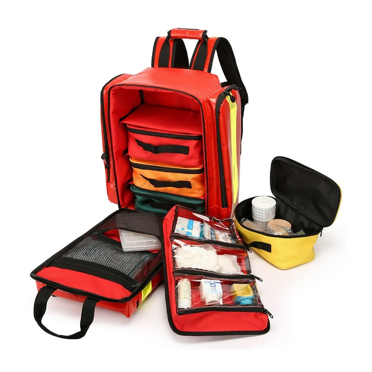 Red waterproof pvc rescue bags detail view 2 - SKU 09908PVC