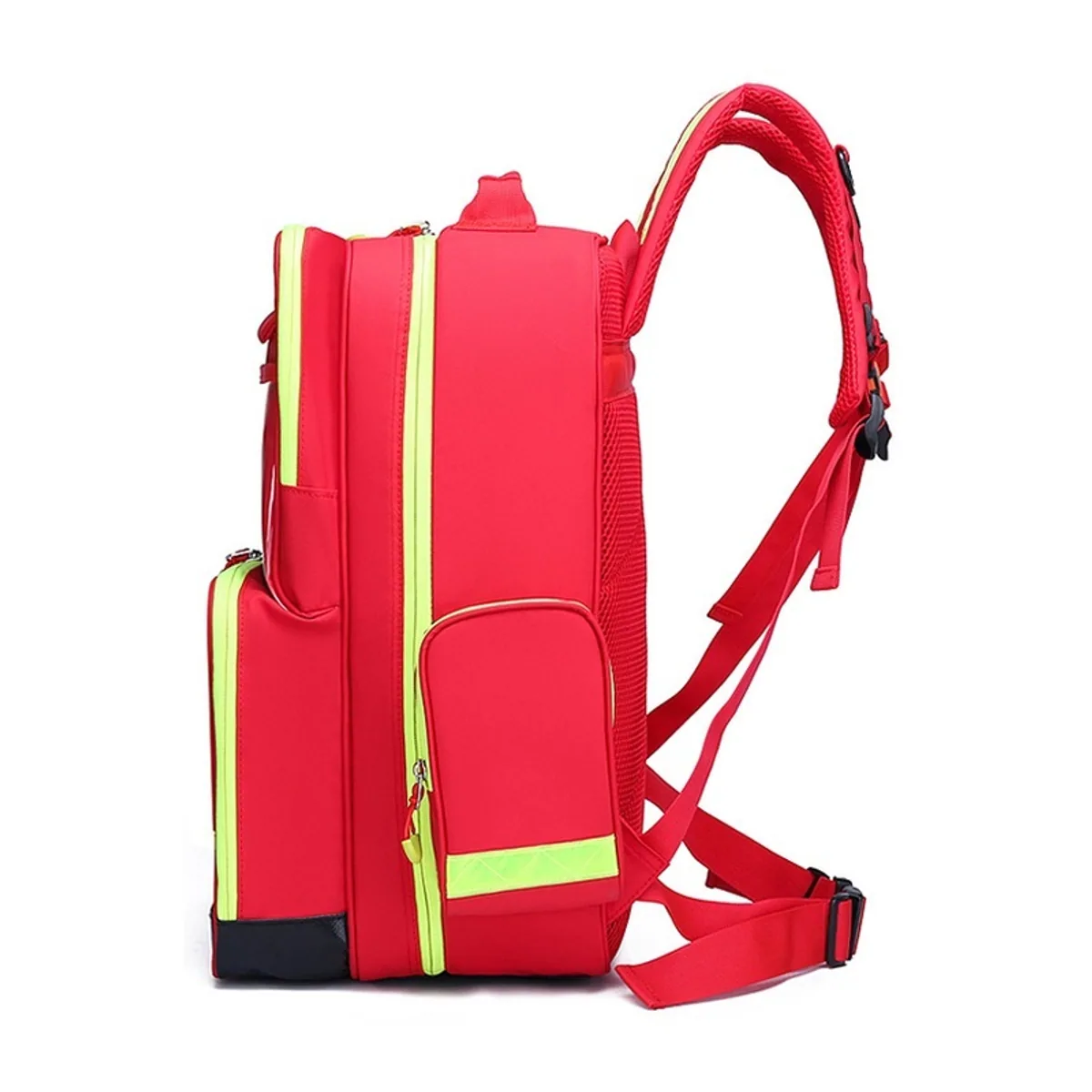 Red medical emergency backpacks detail view 6 - SKU 09910