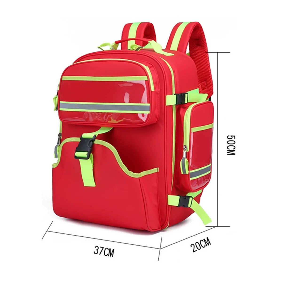 Red waterproof pvc rescue bags detail view 5 - SKU 09911