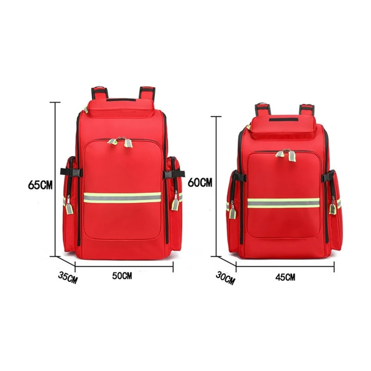 Red/Orange/Royal Blue waterproof pvc rescue bags detail view 4 - SKU 09915