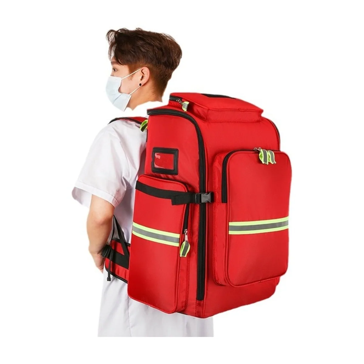 Red/Orange/Royal Blue waterproof pvc rescue bags detail view 5 - SKU 09915