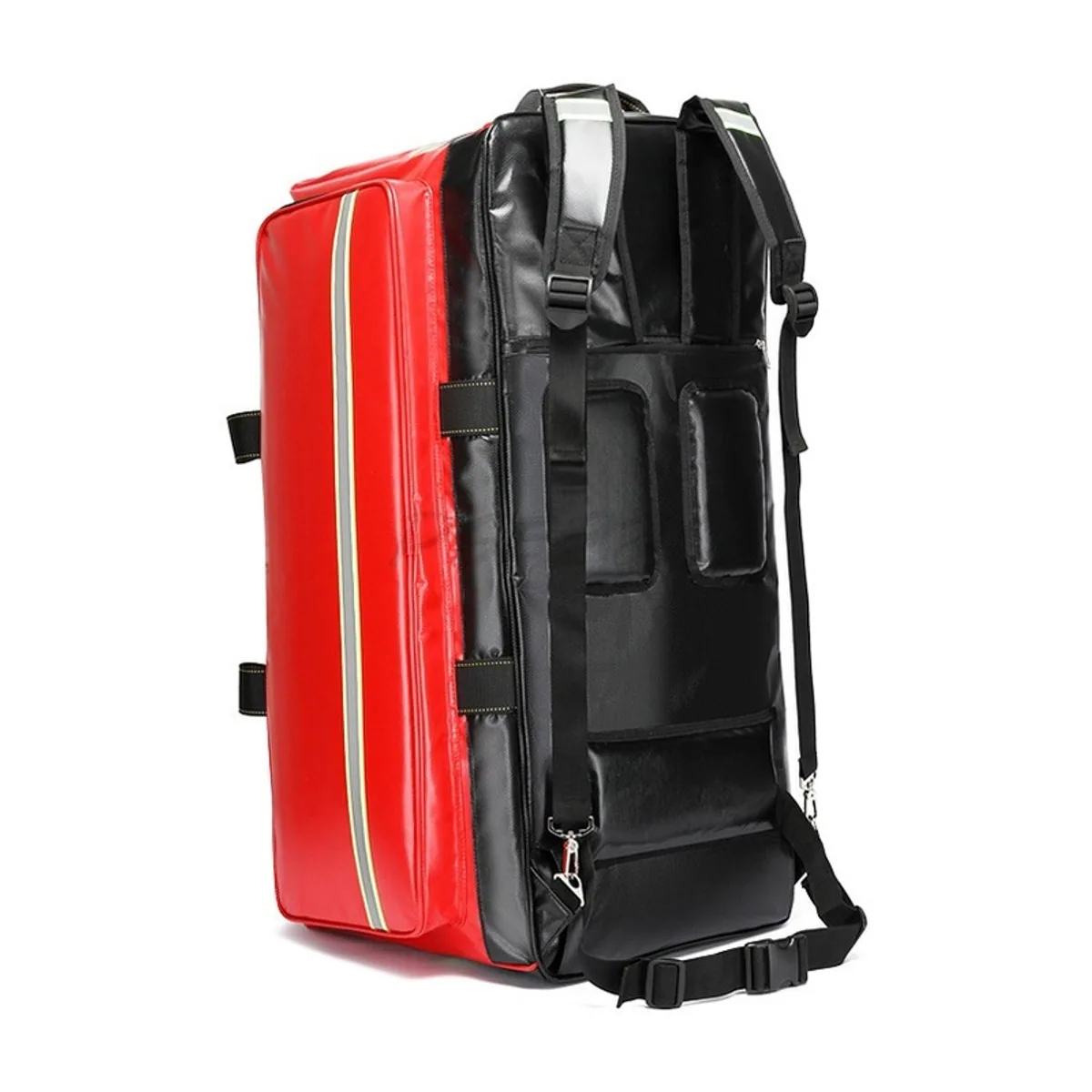 Red/Orange/Royal Blue rescue duffel bags detail view 5 - SKU 09916
