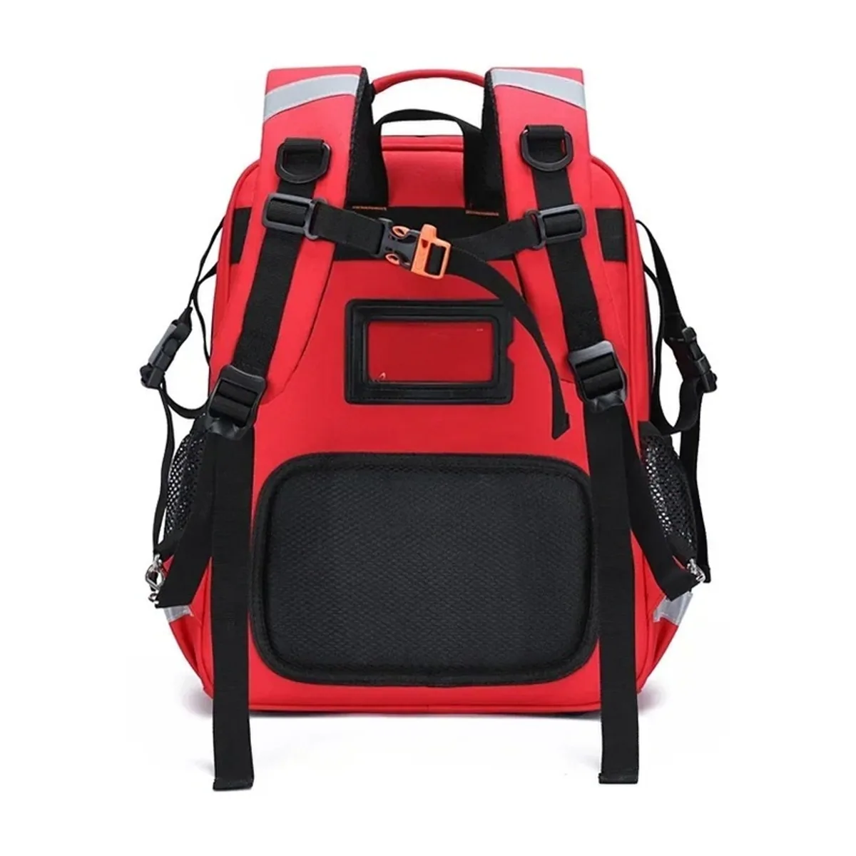 Red/Black/Orange/Navy Blue/Military Green medical emergency backpacks detail view 4 - SKU 09920