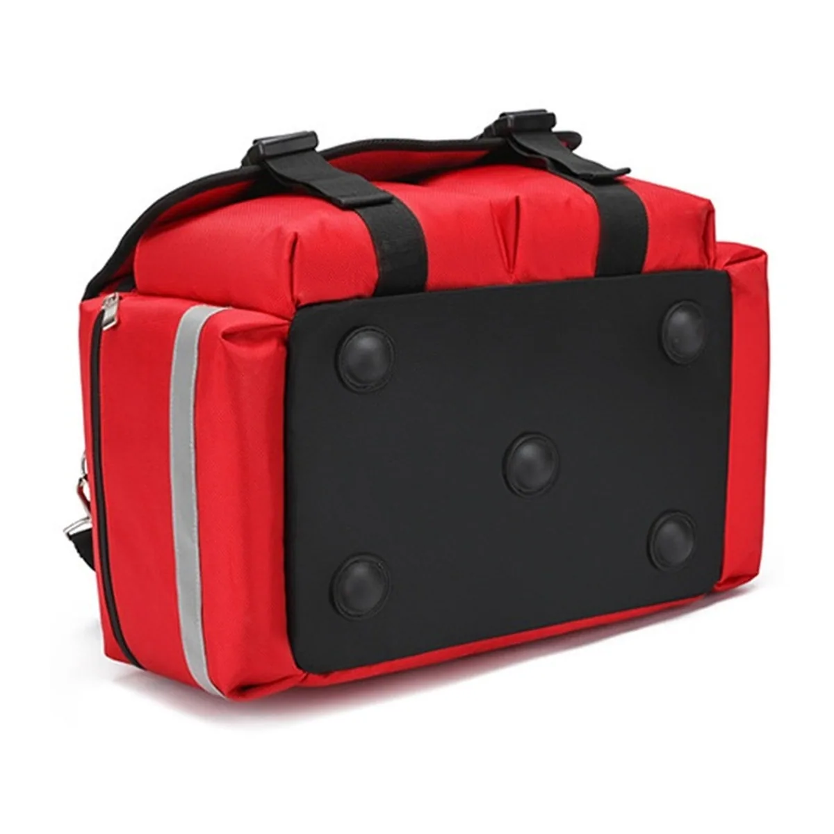Red/Black/Orange medical emergency backpacks detail view 6 - SKU 09922